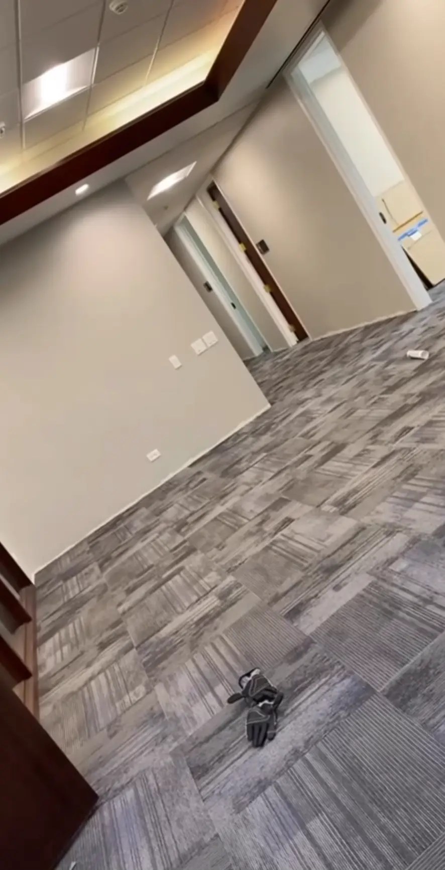 Commercial carpet tile installed by One Way Flooring